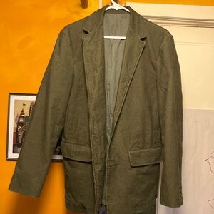Men’s Corduroy moss green J. Crew sports coat jacket size S